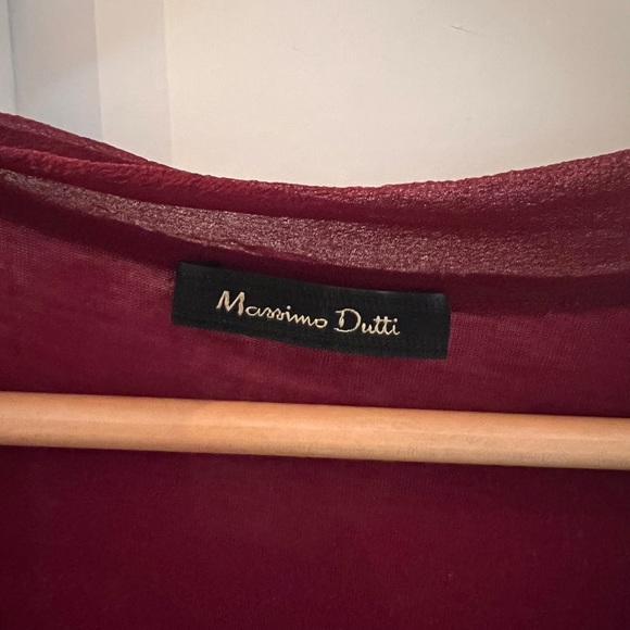 Massimo Dutti Women's Red Blouse Top - Picture 6 of 7